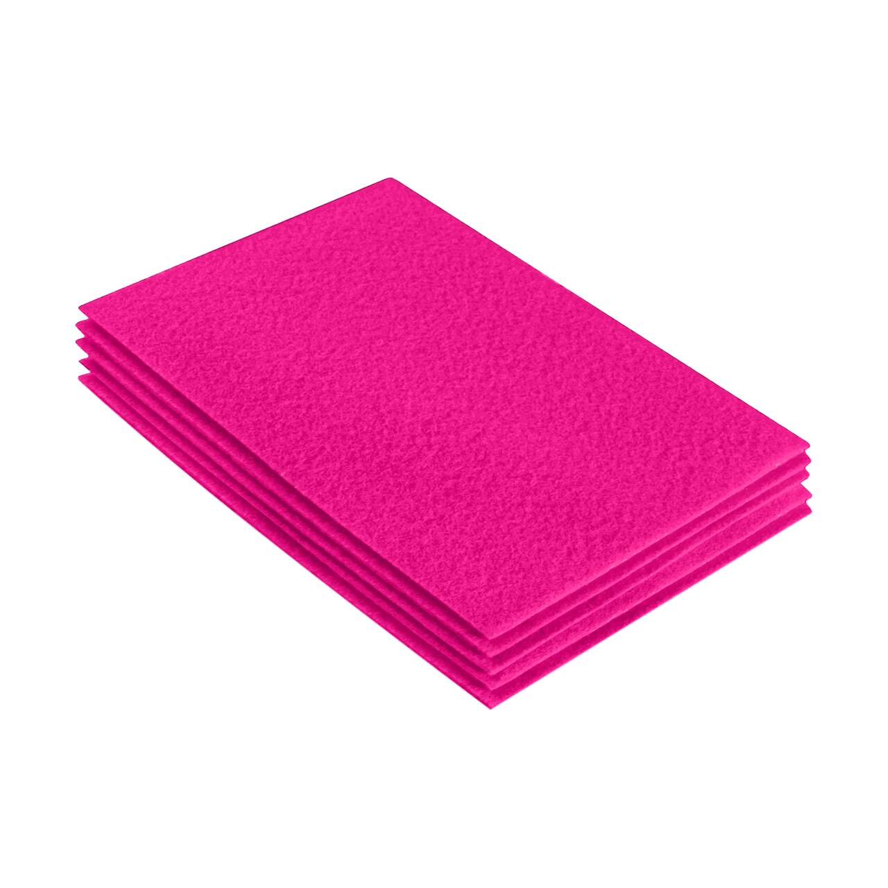 FabricLA Acrylic Felt Sheets for Crafts - Precut 9" X 12" Inches (20 cm X 30 cm) Felt Squares - Use Felt Fabric Craft Sheets for DIY, Costume, and Decoration | Neon Pink - 5 Pieces